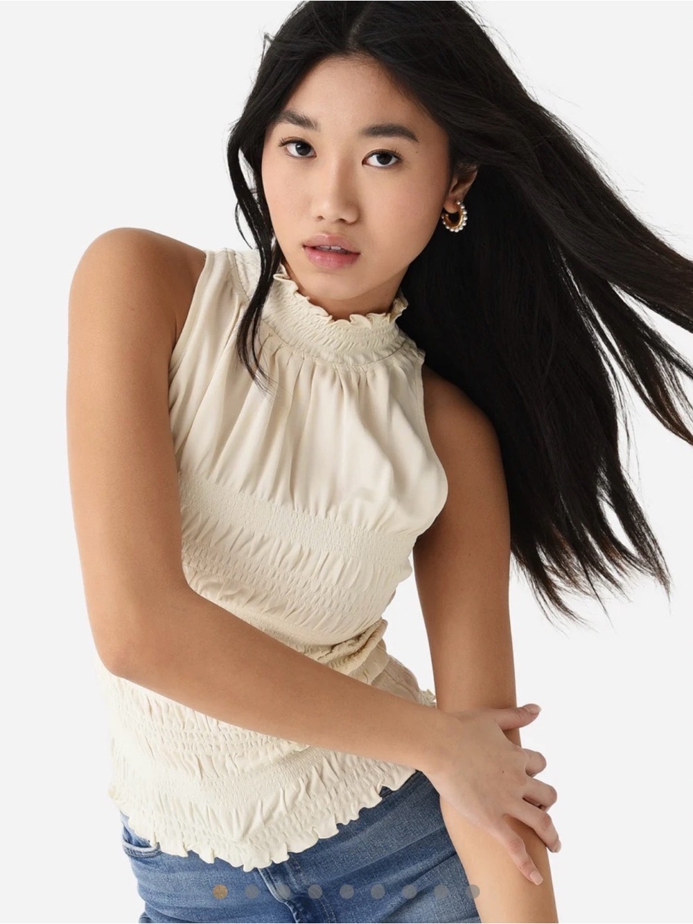 Frame Women's Smocked Knit Halter Top